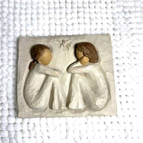 Willow Tree Shoes - Willow Tree Friendship Plaque Demdaco Susan Lordi 2001 Retired No Box